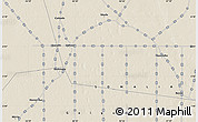 Shaded Relief Map of the area around 5° 56' 49" N, 46° 49' 30" E