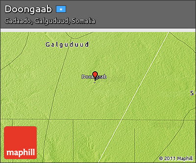 Physical 3D Map of Doongaab