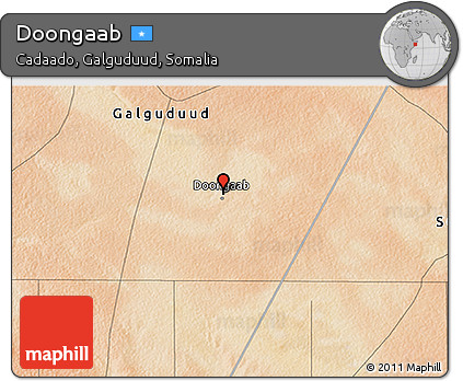 Satellite 3D Map of Doongaab