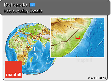 Physical Location Map of Dabagalo