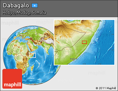 Physical Location Map of Dabagalo