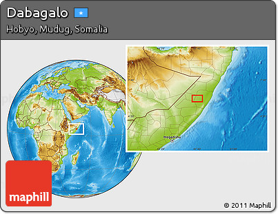 Physical Location Map of Dabagalo