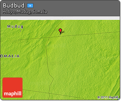 Physical 3D Map of Budbud