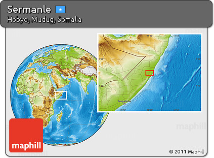 Physical Location Map of Sermanle