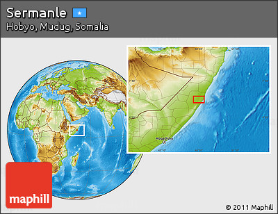 Physical Location Map of Sermanle