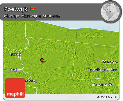 Physical 3D Map of Poelwijk