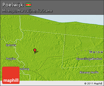 Physical 3D Map of Poelwijk