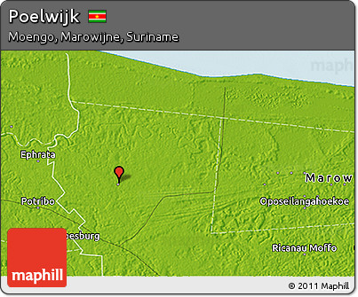 Physical 3D Map of Poelwijk