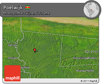 Satellite 3D Map of Poelwijk