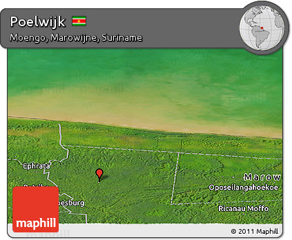 Satellite Panoramic Map of Poelwijk