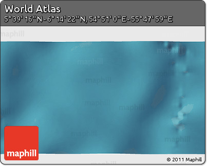Satellite 3D Map of the Area around 5° 56' 49" N, 55° 19' 30" E