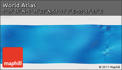 Physical Panoramic Map of the Area around 5° 56' 49" N, 55° 19' 30" E