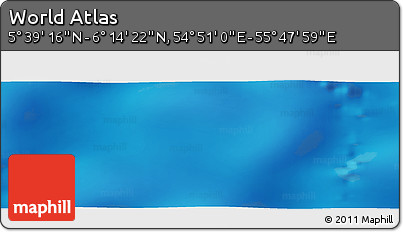 Physical Panoramic Map of the Area around 5° 56' 49" N, 55° 19' 30" E