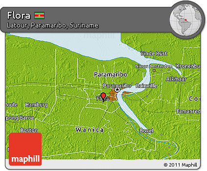 Physical 3D Map of Flora