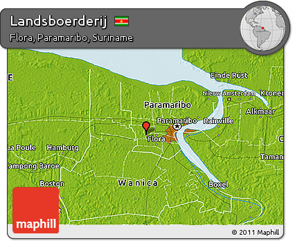 Physical 3D Map of Landsboerderij