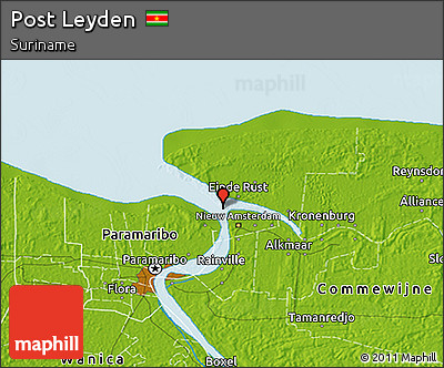 Physical 3D Map of Post Leyden