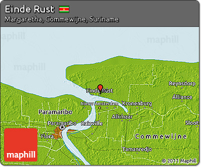 Physical 3D Map of Einde Rust