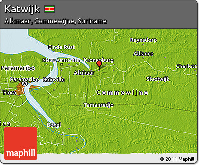 Physical 3D Map of Katwijk