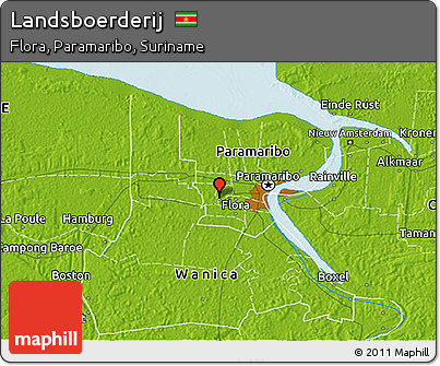 Physical 3D Map of Landsboerderij