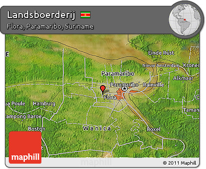 Satellite 3D Map of Landsboerderij