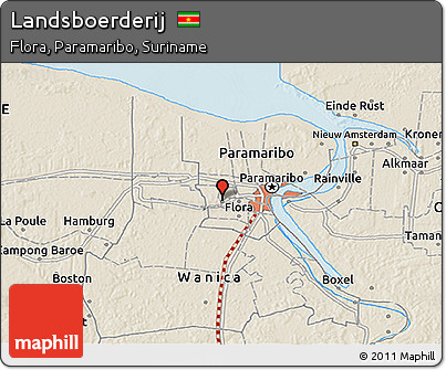 Shaded Relief 3D Map of Landsboerderij