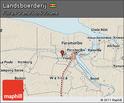 Shaded Relief 3D Map of Landsboerderij