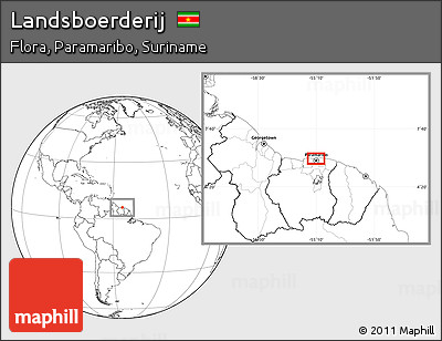Blank Location Map of Landsboerderij