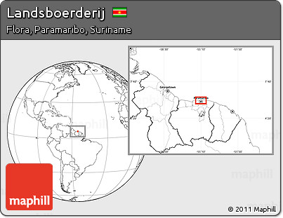 Blank Location Map of Landsboerderij