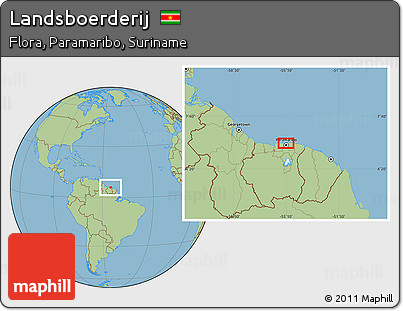Savanna Style Location Map of Landsboerderij