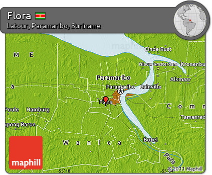 Physical Map of Flora