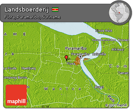 Physical Map of Landsboerderij