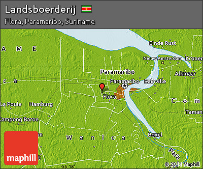 Physical Map of Landsboerderij