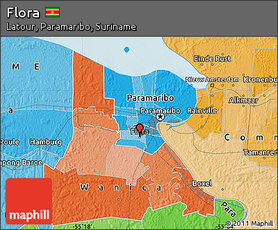 Political Map of Flora