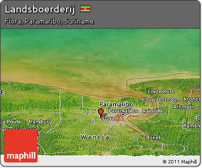 Satellite Panoramic Map of Landsboerderij