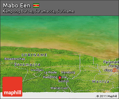 Satellite Panoramic Map of Mabo Een