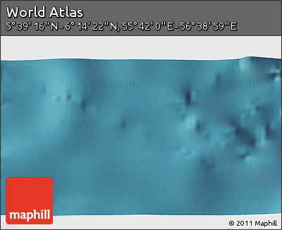 Satellite 3D Map of the Area around 5° 56' 49" N, 56° 10' 29" E