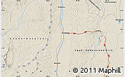 Shaded Relief Map of Kokatara Village