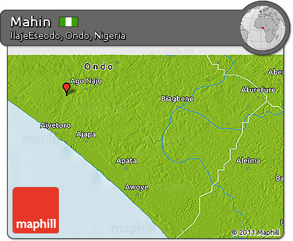 Physical 3D Map of Mahin