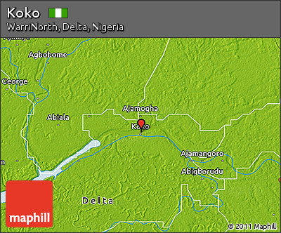 Physical 3D Map of Koko