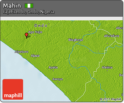 Physical 3D Map of Mahin