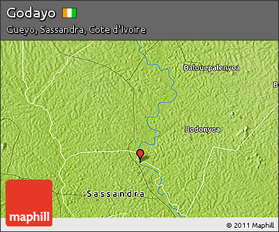 Physical 3D Map of Godayo