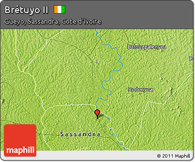Physical 3D Map of Brétuyo II