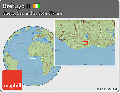 Savanna Style Location Map of Brétuyo II