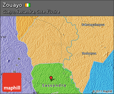 Political Map of Zouayo