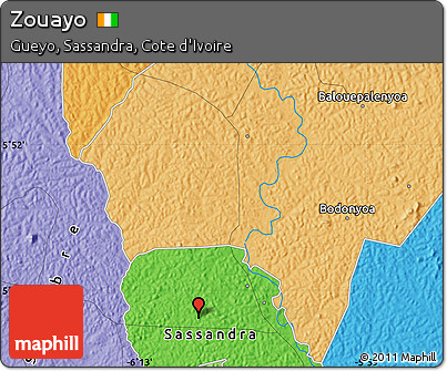 Political Map of Zouayo