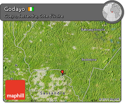 Satellite Map of Godayo