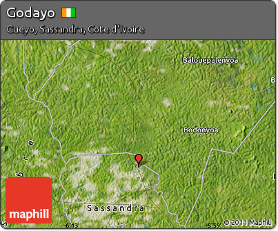 Satellite Map of Godayo