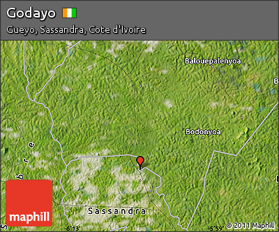 Satellite Map of Godayo