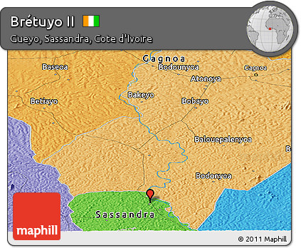 Political Panoramic Map of Brétuyo II
