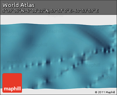 Satellite 3D Map of the Area around 5° 56' 49" N, 60° 25' 29" E